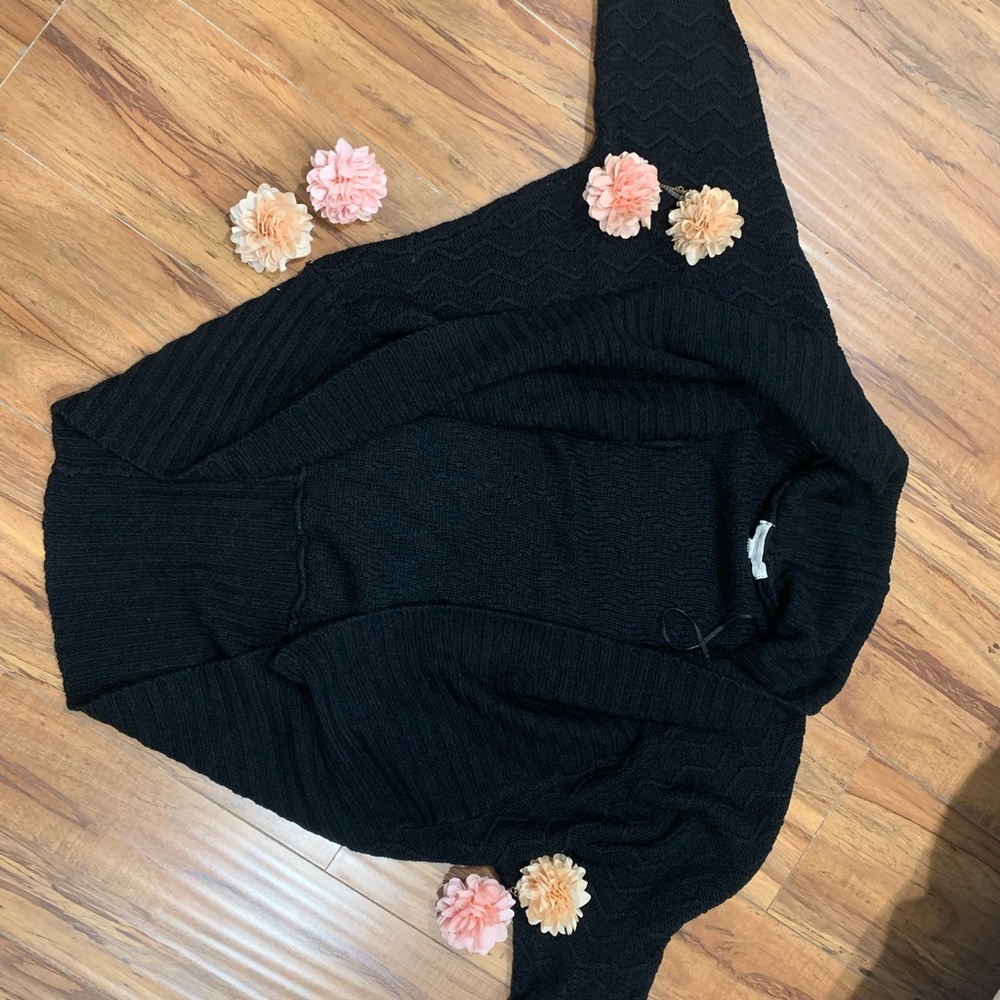 Black Knitted Cardigan